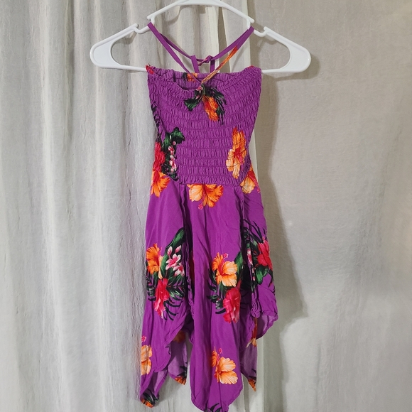 Girls Hawaiian Halter Dress Size 12 - Picture 2 of 2